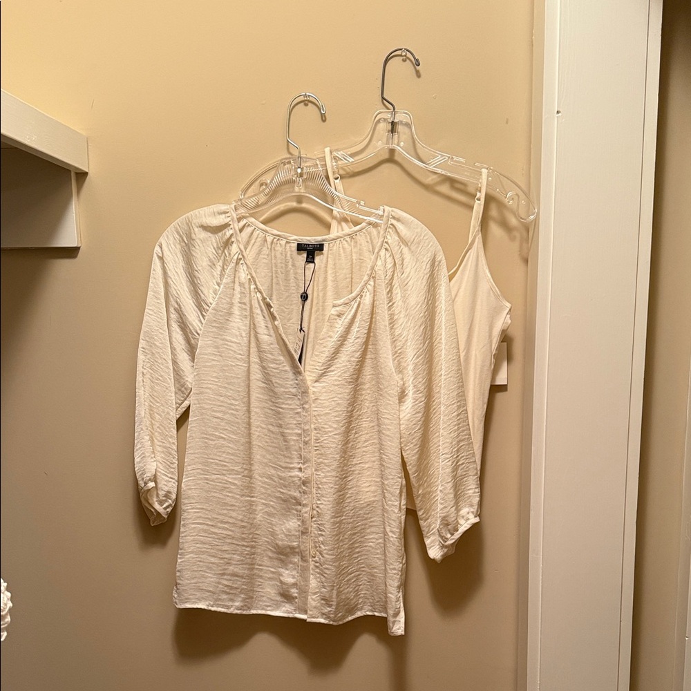 Talbots Cream Women's Blouse